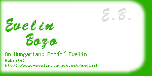 evelin bozo business card